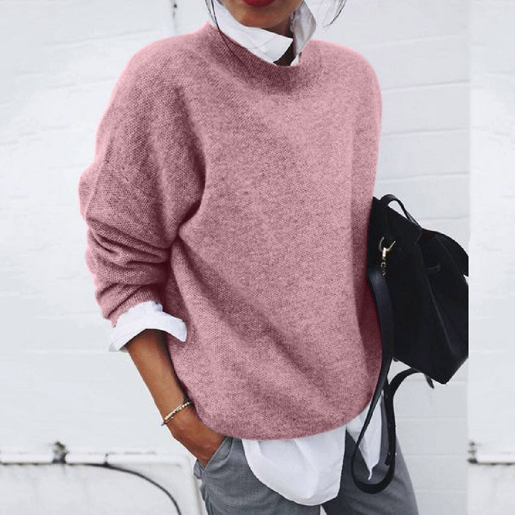 Women's Stretch Knit Jumper for Comfortable Everyday Wear