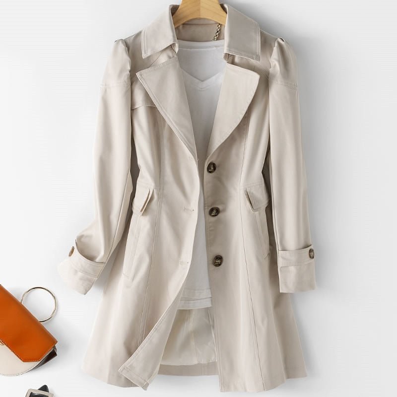 Women's Lightweight Trench Coat for Work and Everyday Wear