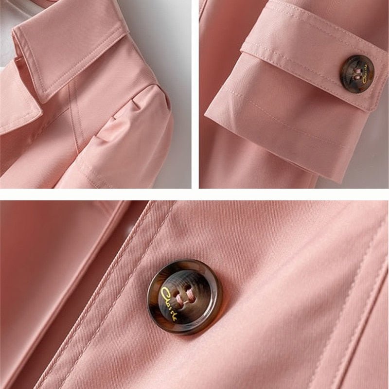Women's Lightweight Trench Coat for Work and Everyday Wear