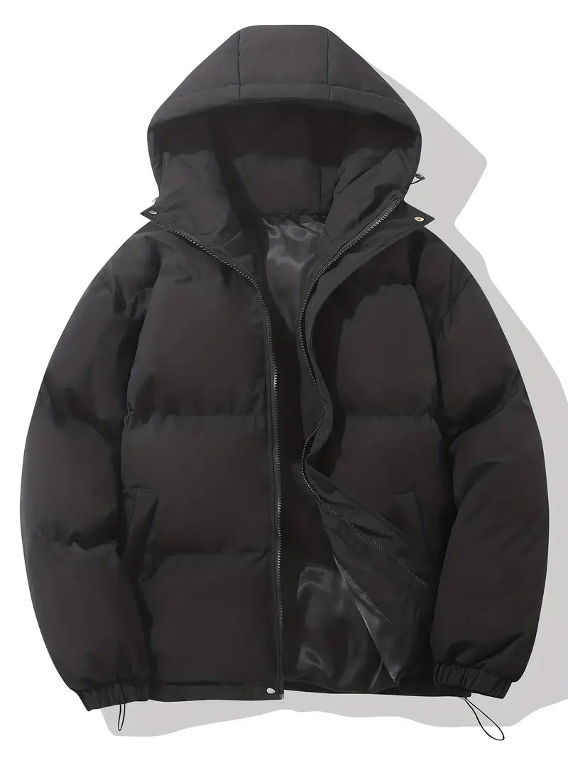Women's Warm Hooded Winter Jacket with Classic Design