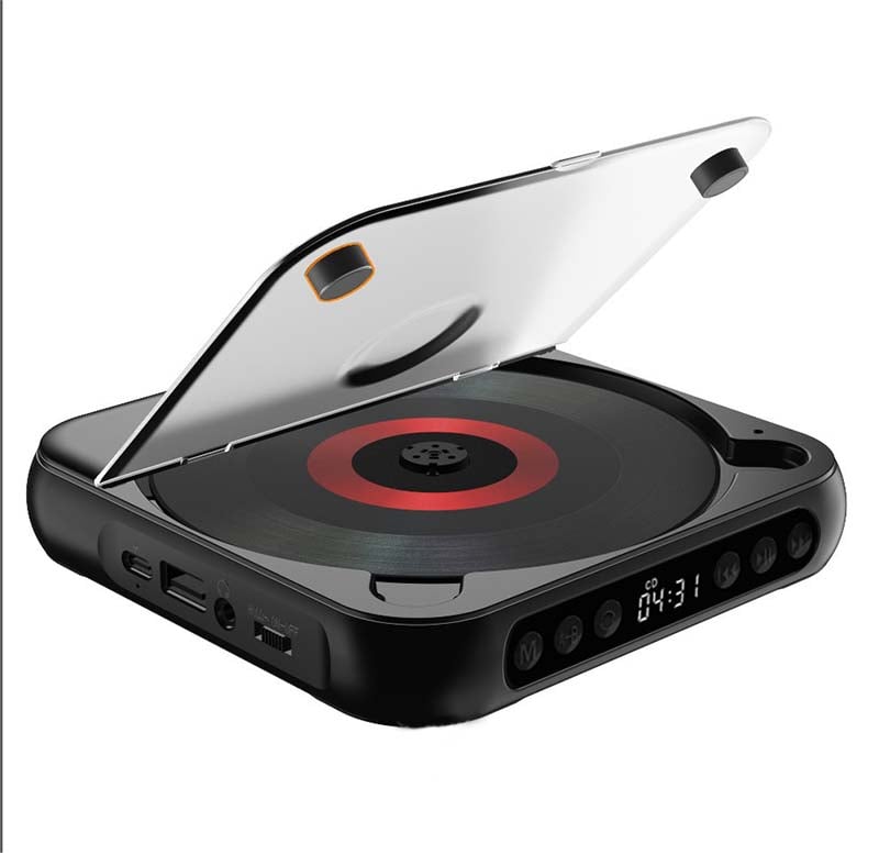 Portable Bluetooth CD Player with Hi-Fi Sound and USB-C Charging