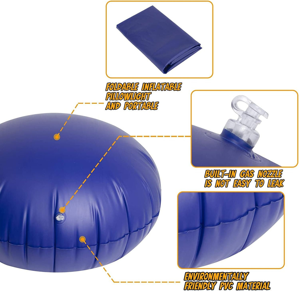Kids' Hanging Pod Swing with Inflatable Cushion for Play and Rest