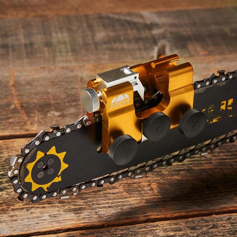 Chainsaw Chain Sharpener with Hand Crank for Precise Sharpening
