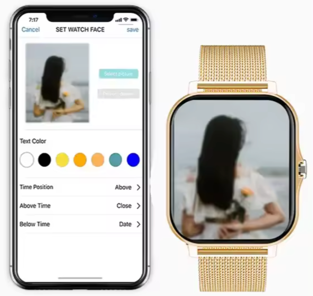 Women's Smartwatch with Heart Rate, Sleep and Activity Tracking