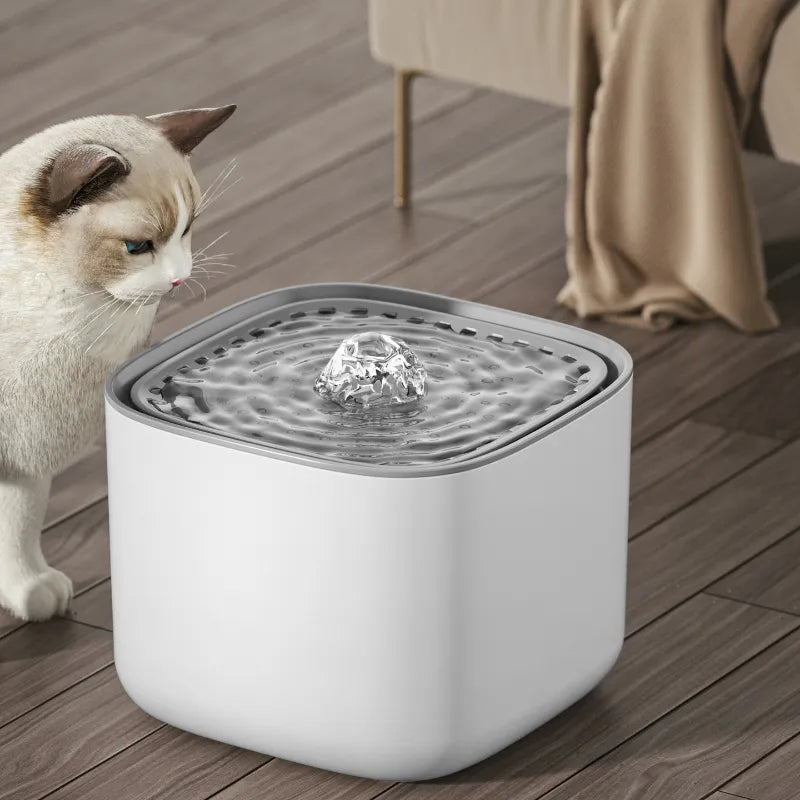 Quiet 3L Pet Water Fountain with Filter and BPA-Free Design