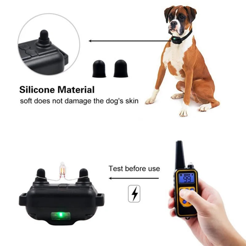 Waterproof Dog Training Collar with Remote and 800m Range