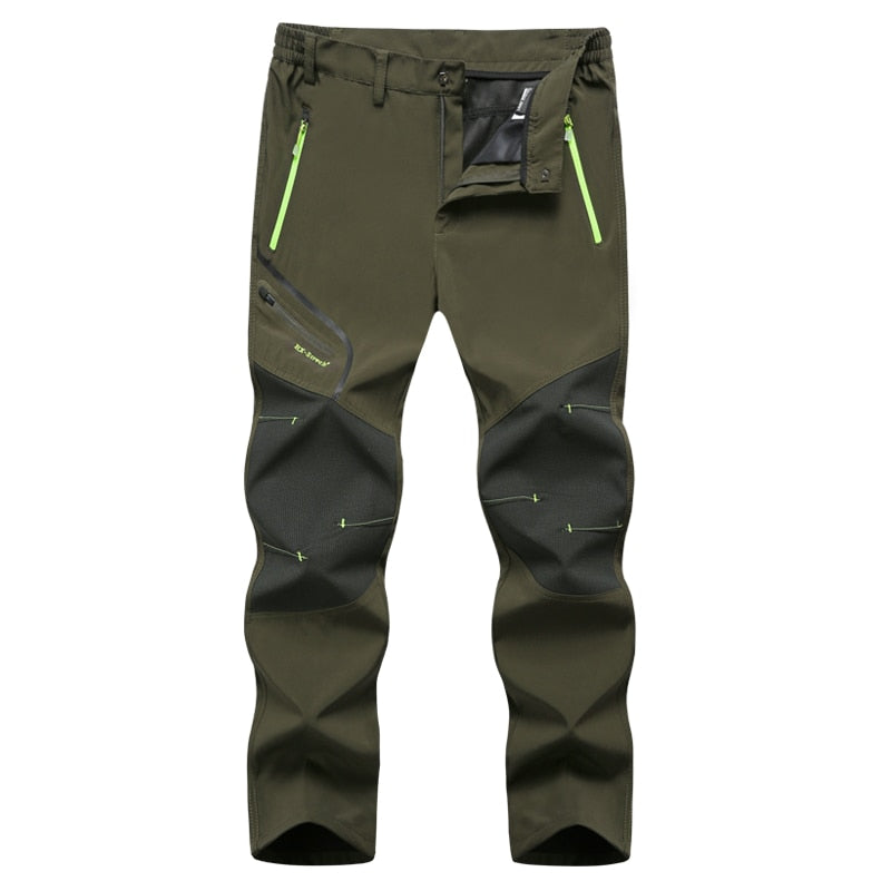 Men's Waterproof Convertible Hiking Trousers with Zip-Off Legs