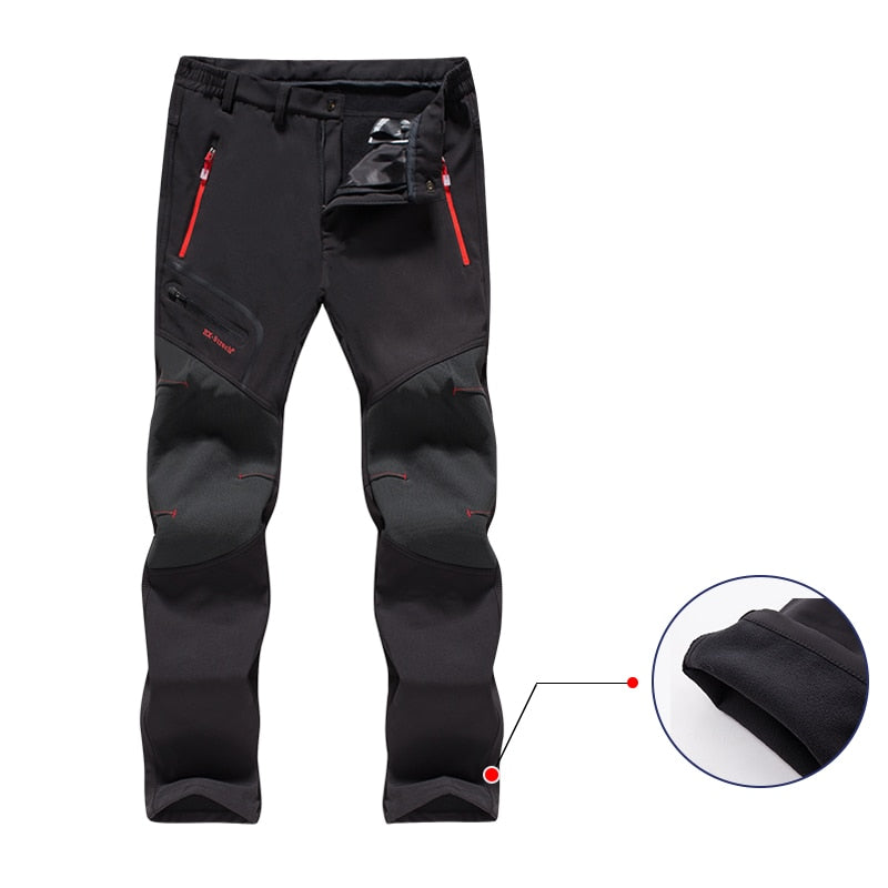 Men's Waterproof Convertible Hiking Trousers with Zip-Off Legs