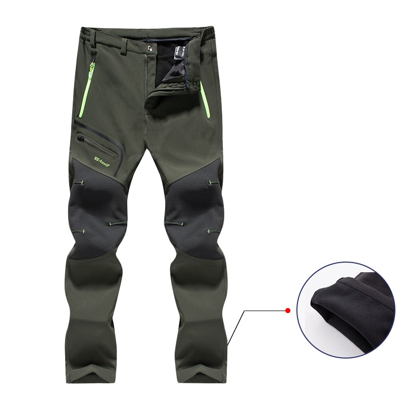 Men's Waterproof Convertible Hiking Trousers with Zip-Off Legs