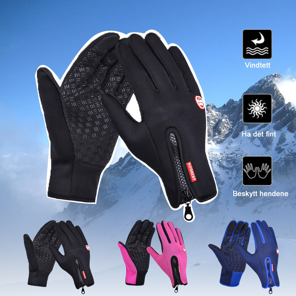 Unisex Waterproof Winter Gloves with Touchscreen Fingertips