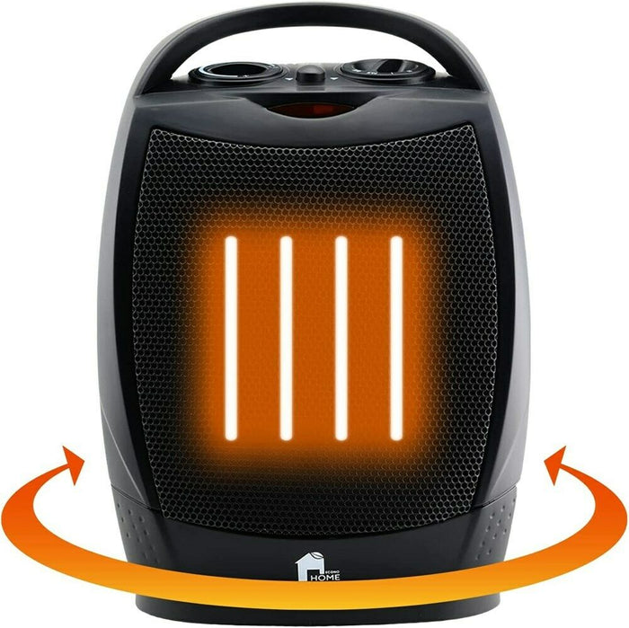 Chauffage d’appoint électrique portable, ventilateur oscillant ultra-silencieux avec thermostat