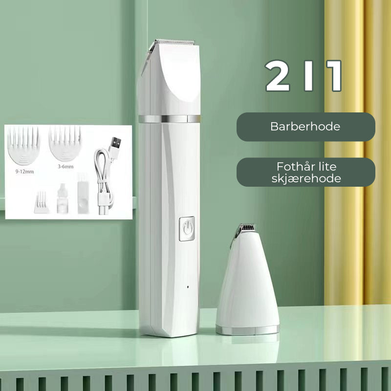 4-in-1 Quiet Pet Hair Clipper with Nail Grinder for Cats and Dogs