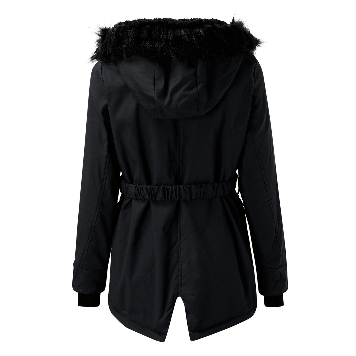Women's Winter Parka with Faux Fur Hood for Cold Days