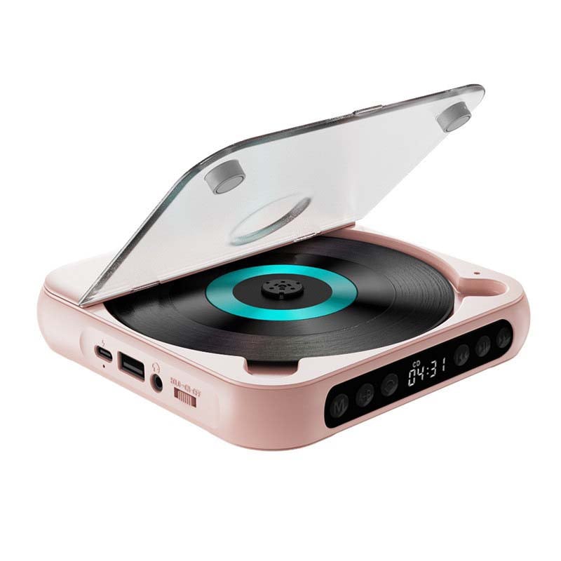 Portable Bluetooth CD Player with Hi-Fi Sound and USB-C Charging