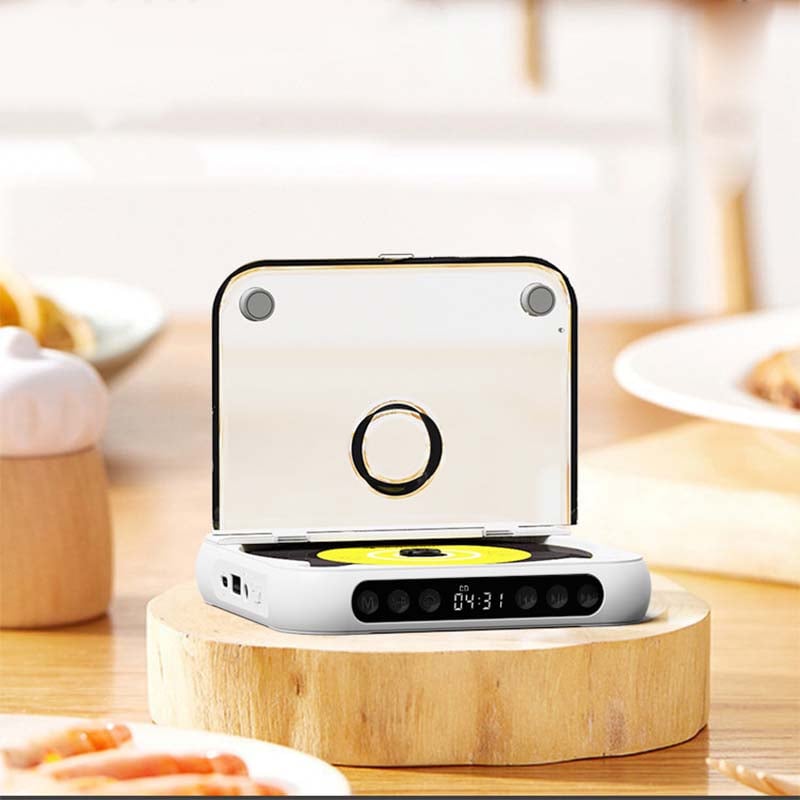 Portable Bluetooth CD Player with Hi-Fi Sound and USB-C Charging
