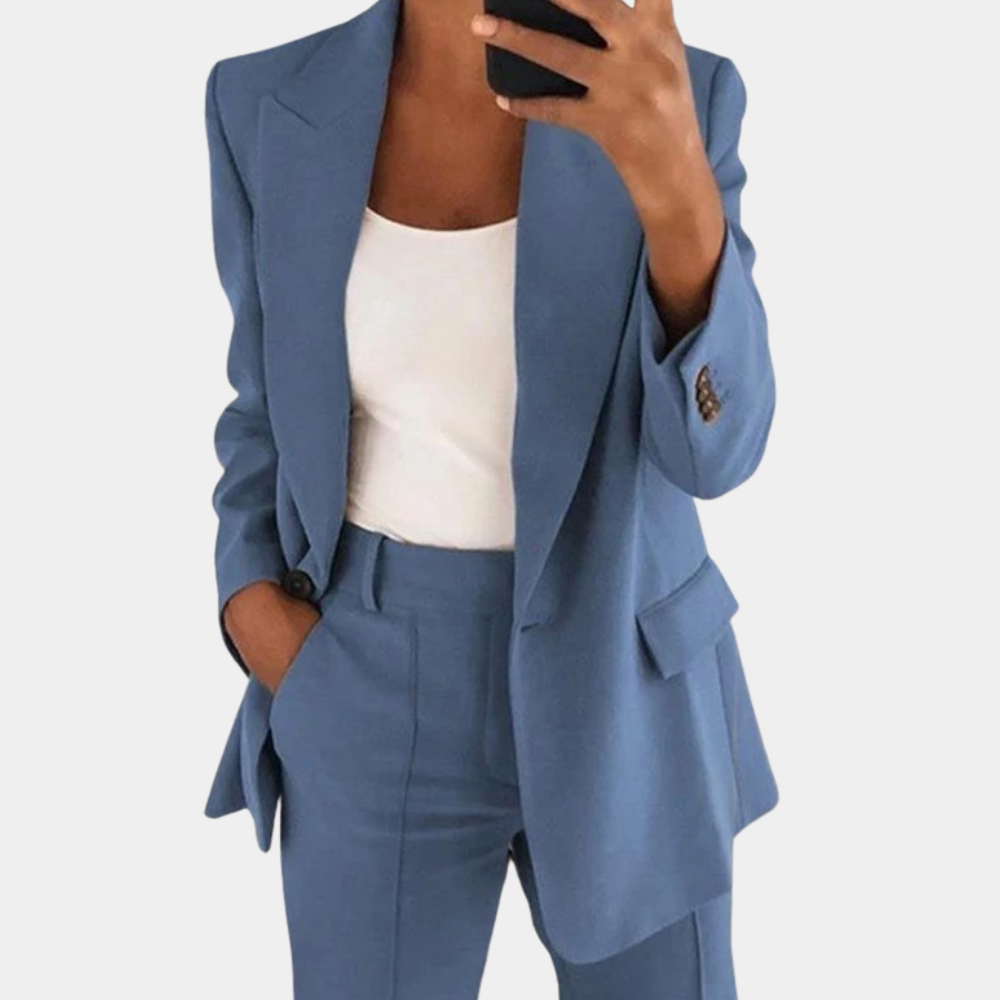 Women's Two-Piece Set with Elastic Waistband and Loose Top
