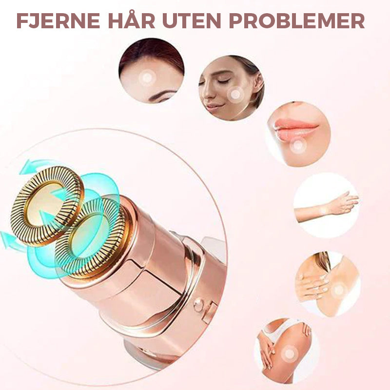 Women's Facial Hair Remover with USB Charging and Lipstick Design