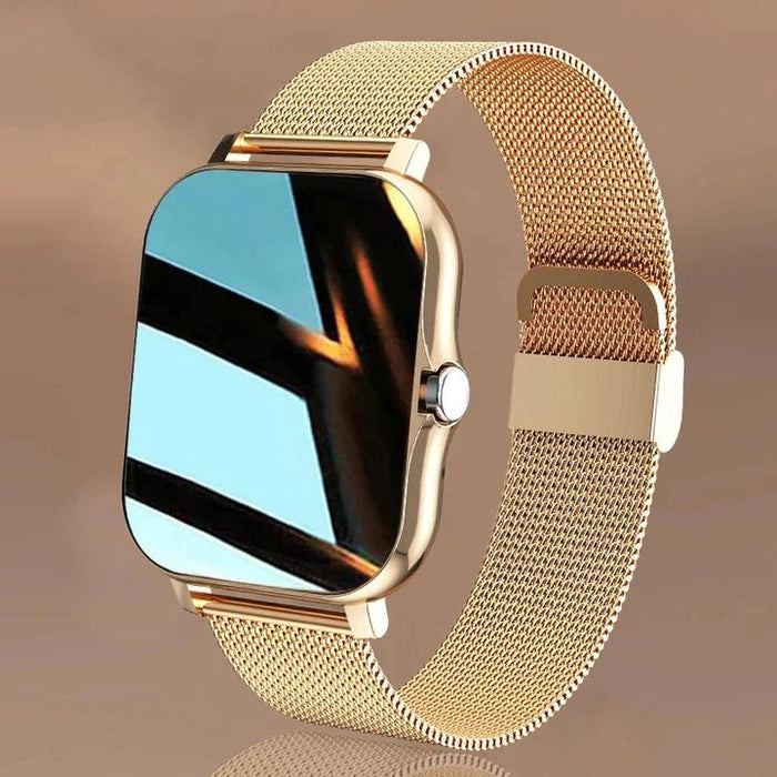 Damski smartwatch z pomiarem tętna, monitorowaniem snu i aktywności