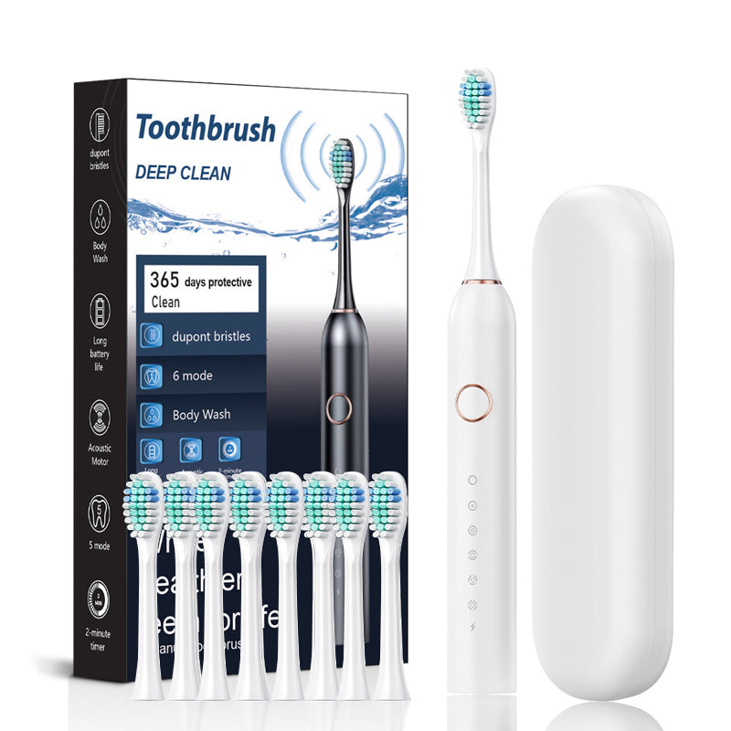 Sonic Electric Toothbrush with 5 Modes and Smart Timer for Adults