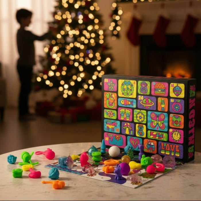Adventskalender für Kinder mit 24 Fidget- und Squishy-Spielzeugen