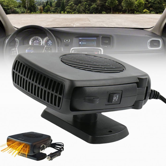 Ventilador calefactor para coche de 12V - calefactor cerámico portátil de 150W/300W para descongelar y calentar rápidamente