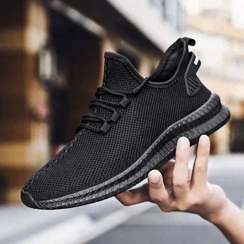 Męskie lekkie buty sportowe wsuwane ze sznurowanym detalem