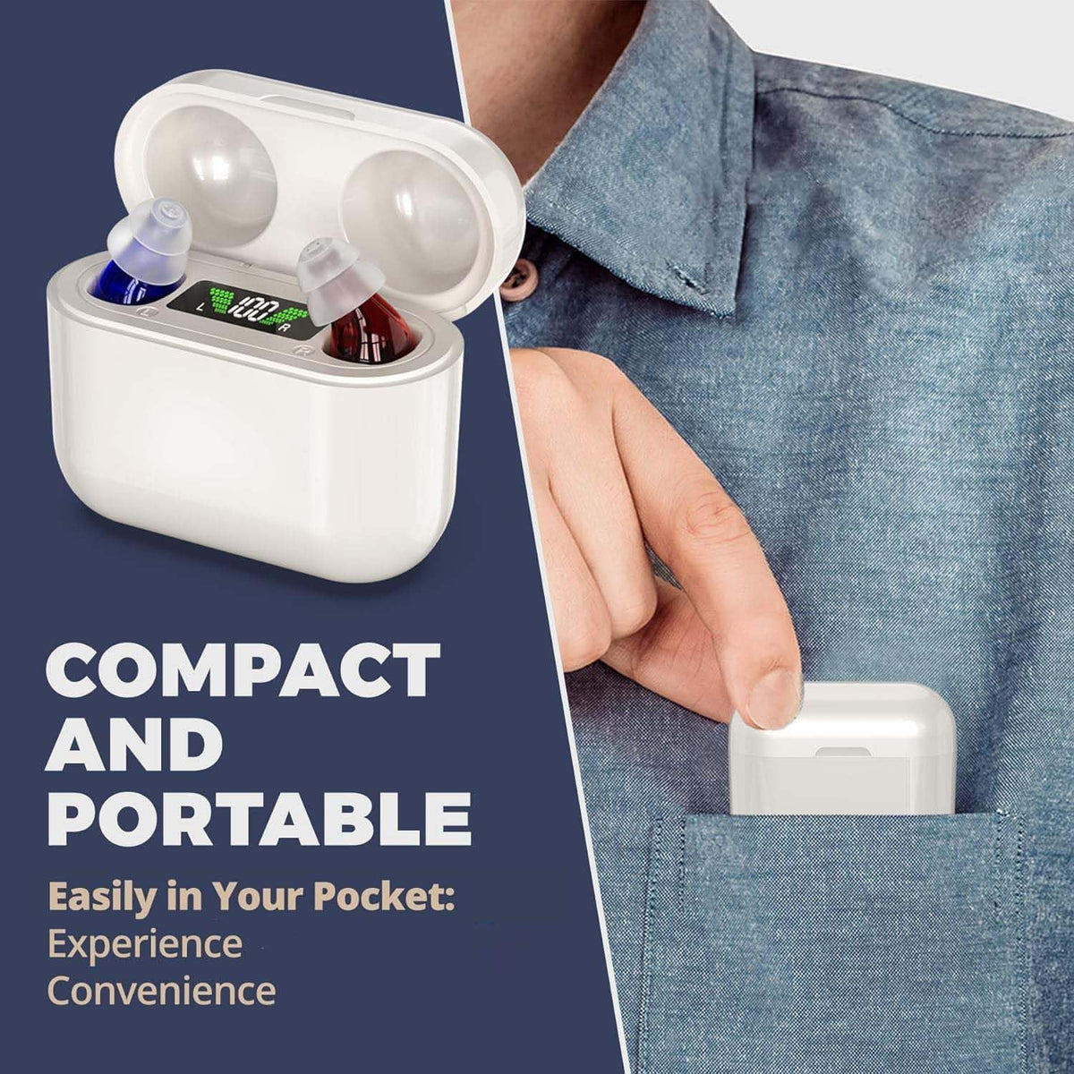Rechargeable Hearing Aids with Intelligent Sound Amplification