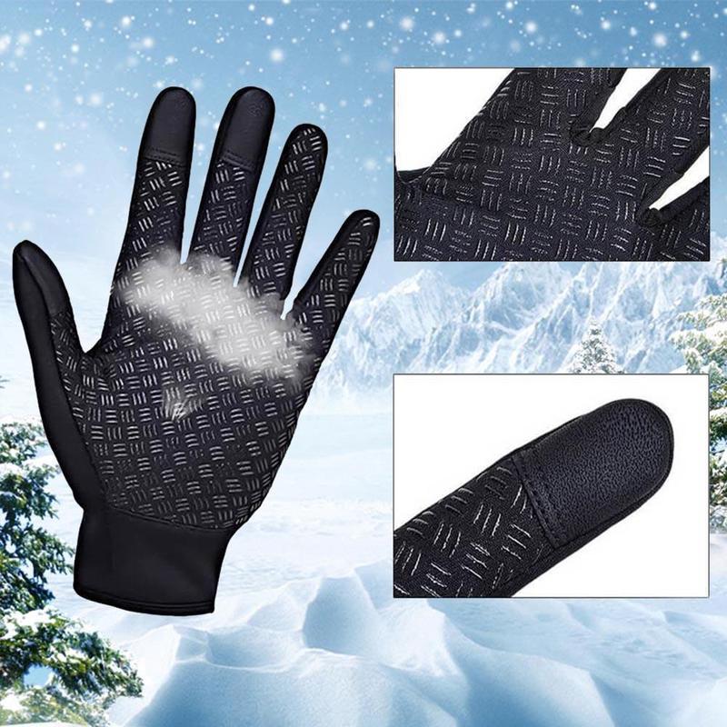 Unisex Waterproof Winter Gloves with Touchscreen Fingertips